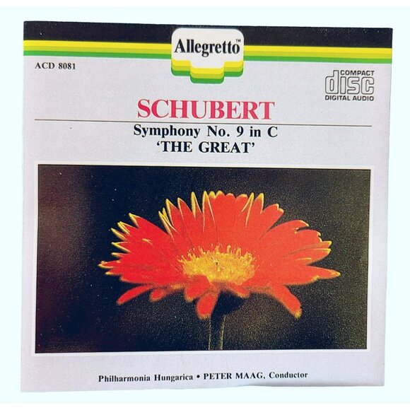 Schubert Symphony No. 9 In C "The Great" Allegretto Classical Music 37362cd - Picture 1 of 2